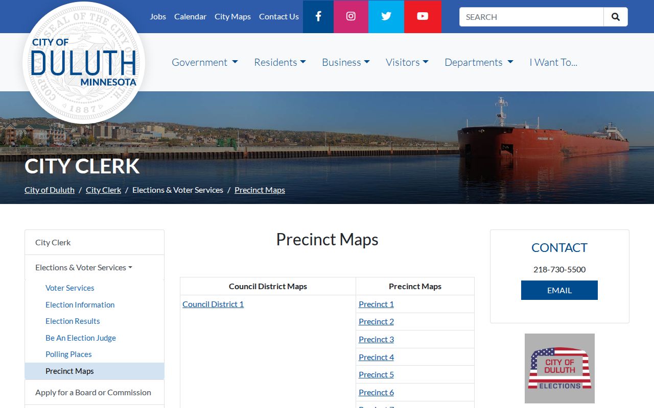 Duluth neighbors precinct maps screen for civic boundary research
